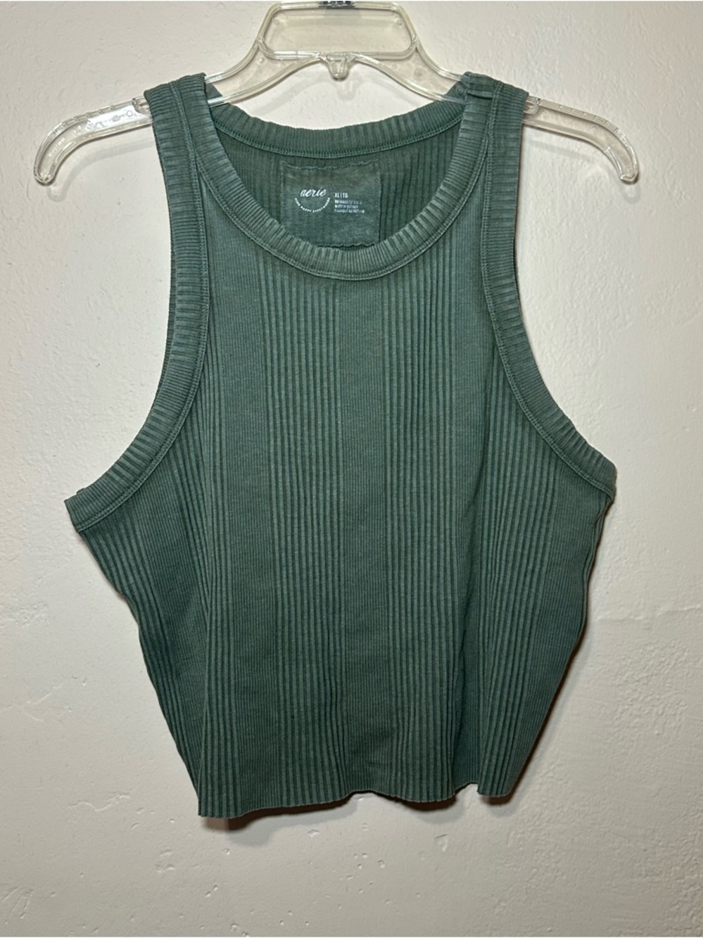Aerie Textured Free Spirit Ribbed Tank Top